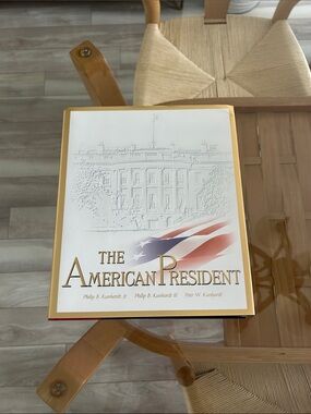 The American President Hardcover Coffer Table Book - White and Gold